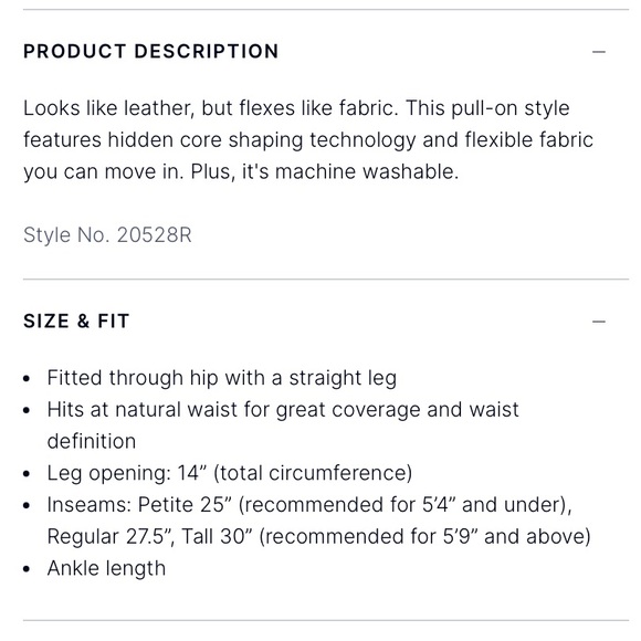 Spanx Leather-Like Straight Leg Pant - Picture 7 of 8